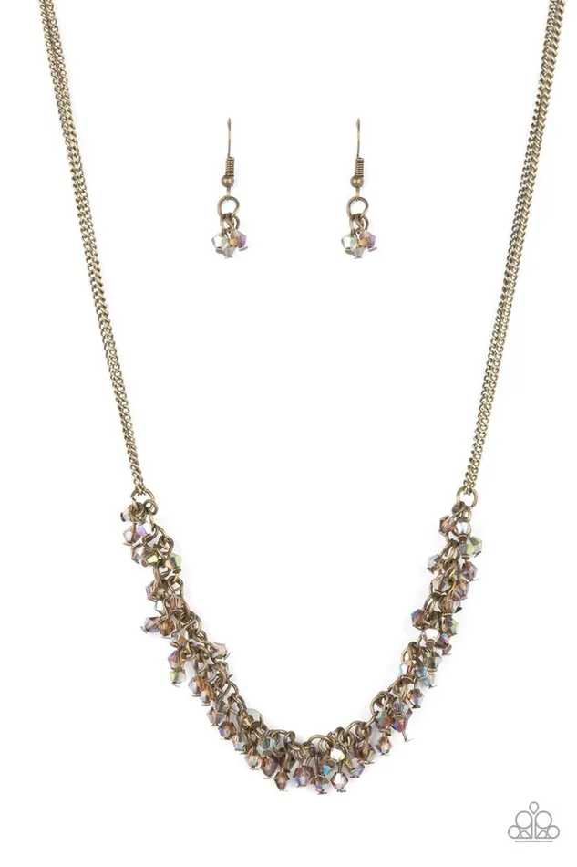 Paparazzi Jewelry Necklaces Paparazzi Necklace Let There Be TWILIGHT Brass Paparazzi Jewelry Necklaces Paparazzi Necklace Let There Be TWILIGHT Brass