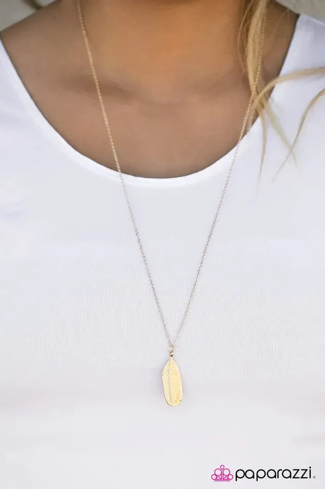 Paparazzi Jewelry Necklaces Paparazzi Necklace Like FLOCK Work Gold