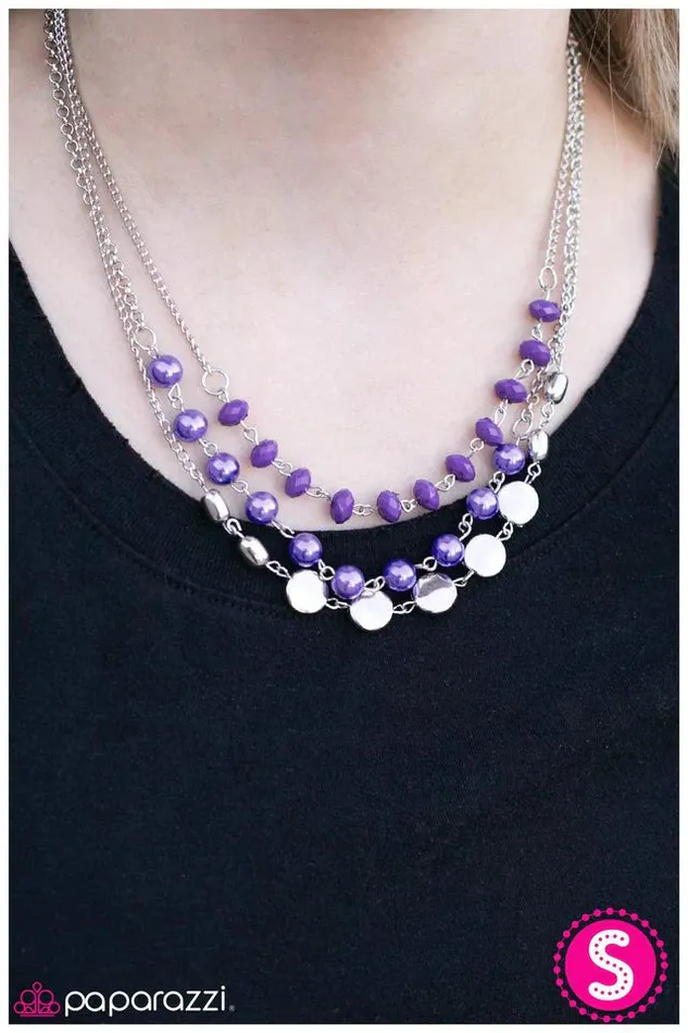 Paparazzi Jewelry Necklaces Paparazzi Necklace Living The Glamorous Life Purple