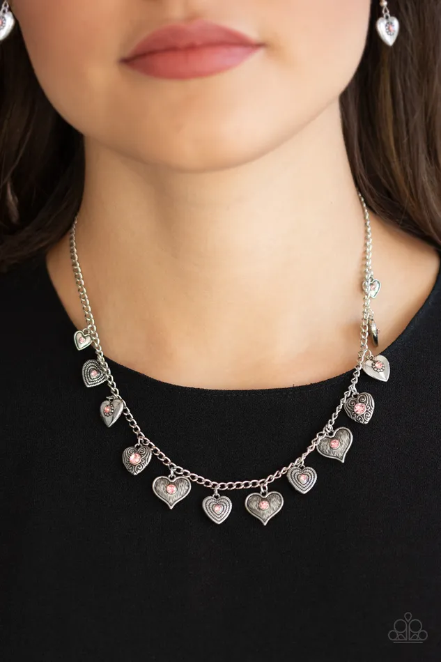 Paparazzi Jewelry Necklaces Paparazzi Necklace Lovely Lockets Pink