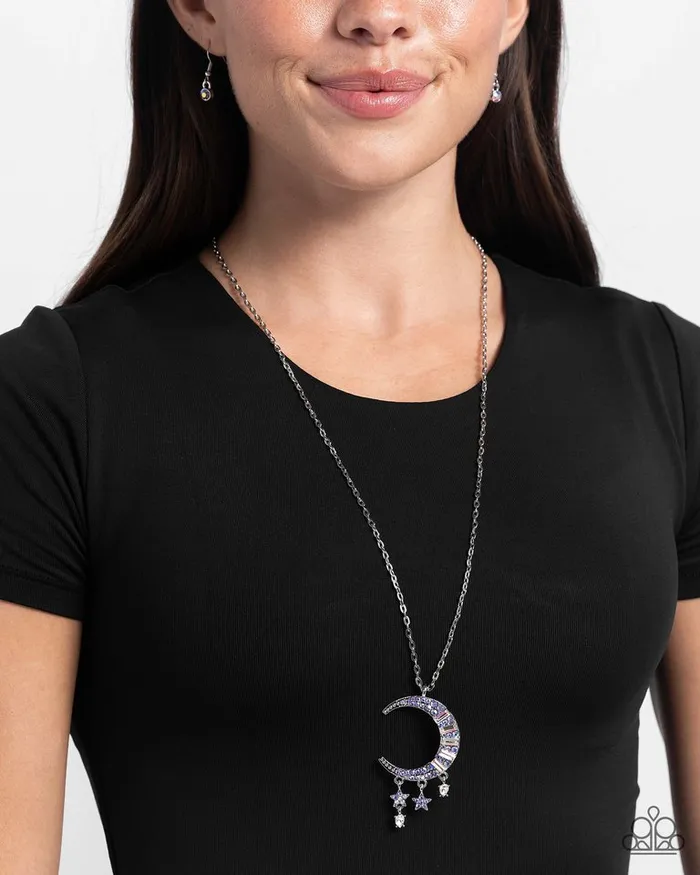 Paparazzi Jewelry Necklaces Paparazzi Necklace Lunar Landmark Purple