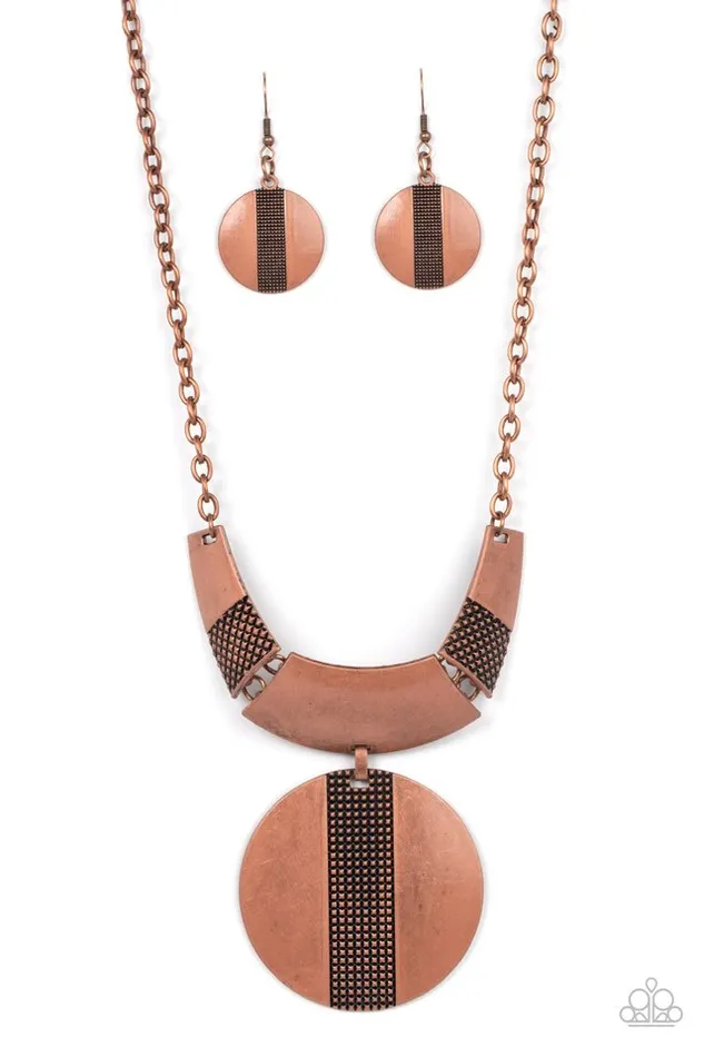 Paparazzi Jewelry Necklaces Paparazzi Necklace Metallic Enchantress Copper Paparazzi Jewelry Necklaces Paparazzi Necklace Metallic Enchantress Copper