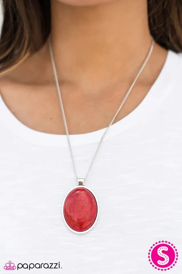 Paparazzi Jewelry Necklaces Paparazzi Necklace Mountain View Red