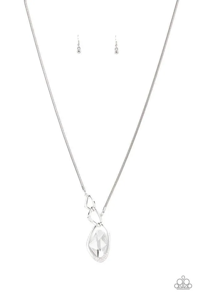 Paparazzi Jewelry Necklaces Paparazzi Necklace Optical Opulence White