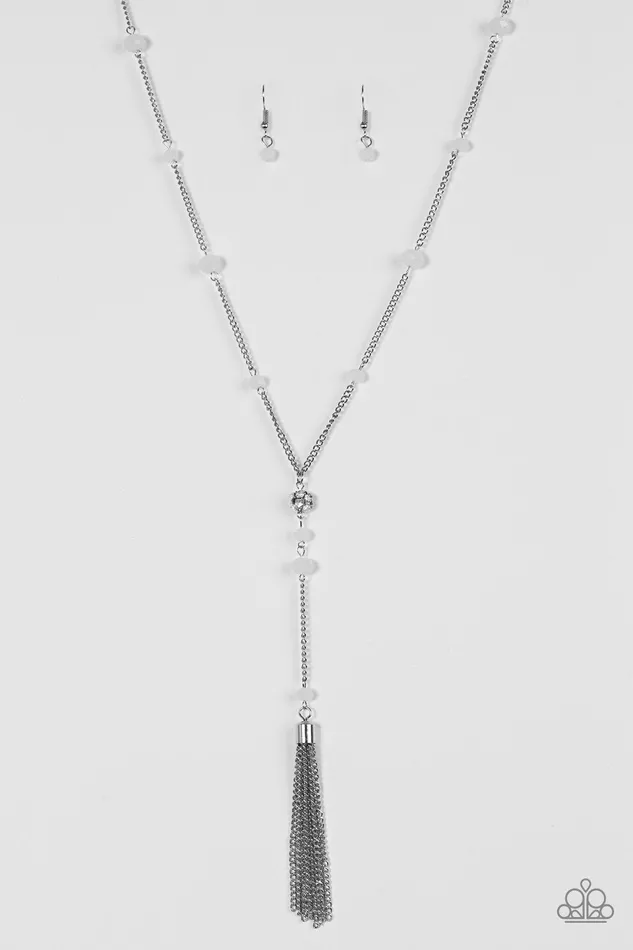 Paparazzi Jewelry Necklaces Paparazzi Necklace Out All Night White