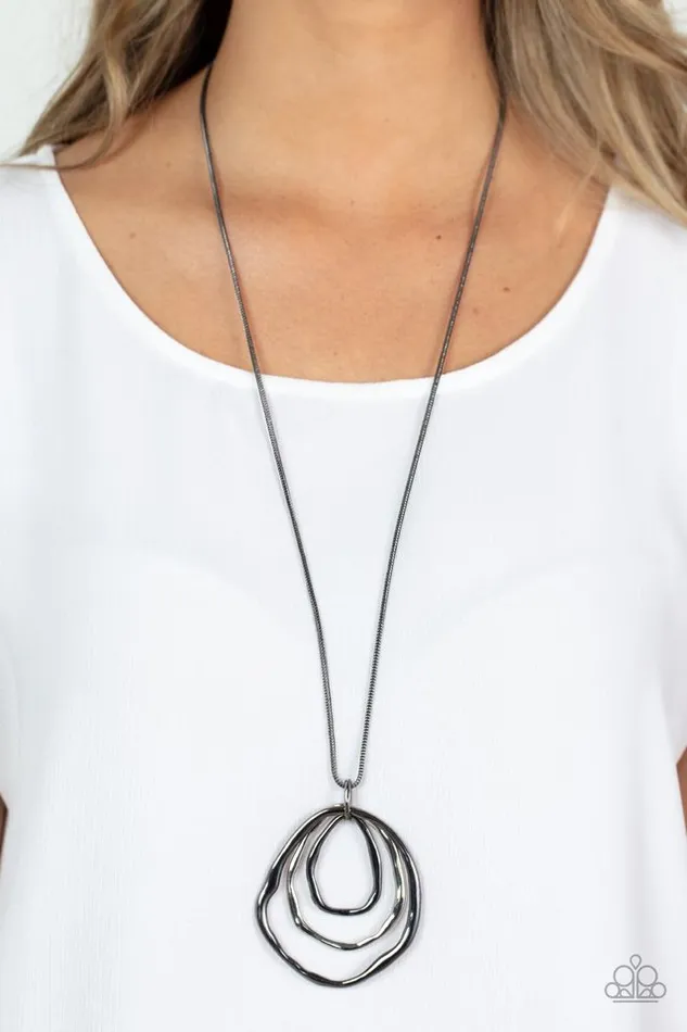 Paparazzi Jewelry Necklaces Paparazzi Necklace Revamped Relic Black
