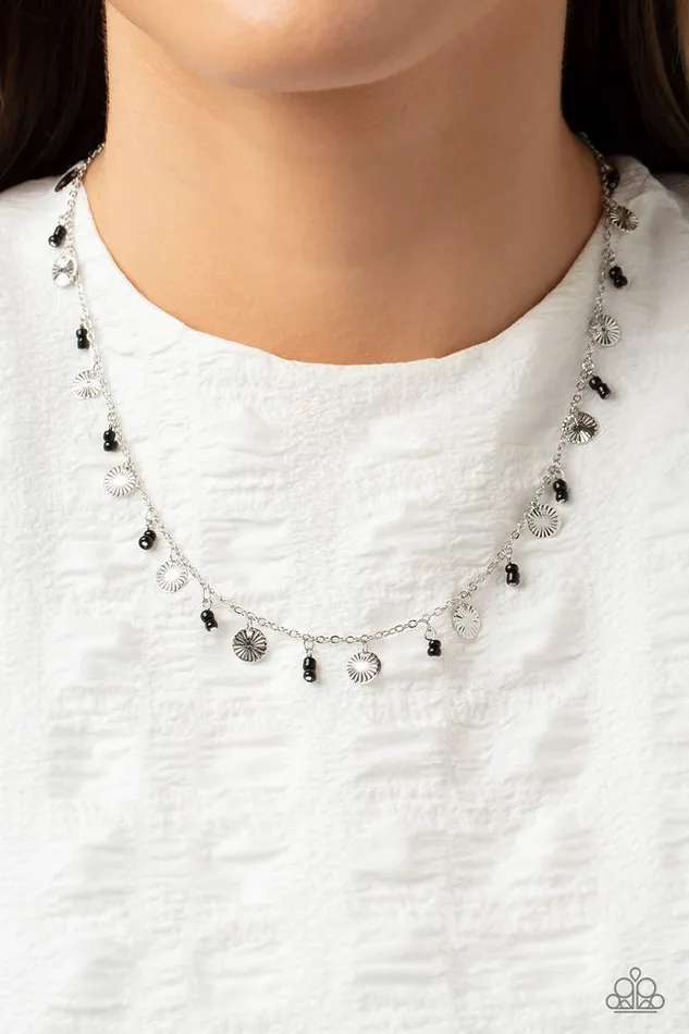 Paparazzi Jewelry Necklaces Paparazzi Necklace Sand Dollar Sass Black