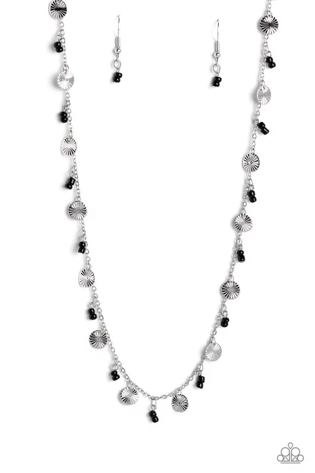 Paparazzi Jewelry Necklaces Paparazzi Necklace Sand Dollar Sass Black