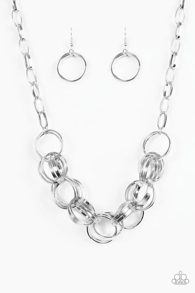 Paparazzi Jewelry Necklaces Paparazzi Necklace Statement Made Silver