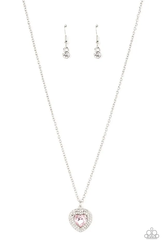 Paparazzi Jewelry Necklaces Paparazzi Necklace Taken with Twinkle Pink