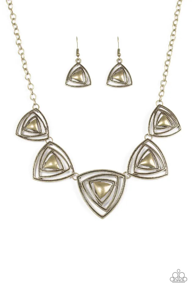 Paparazzi Jewelry Necklaces Paparazzi Necklace The Lion QUEEN Brass