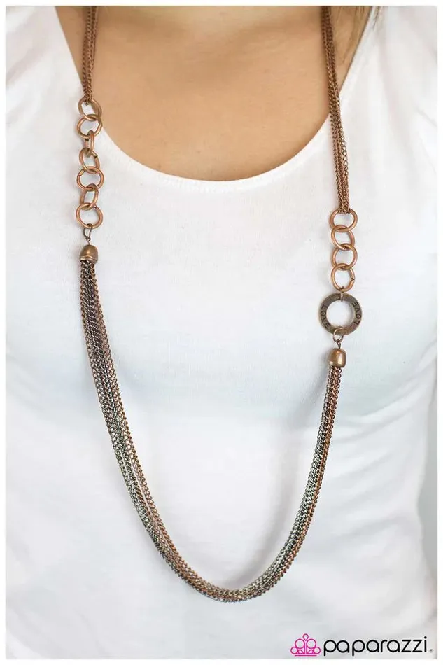Paparazzi Jewelry Necklaces Paparazzi Necklace The Love Connection Copper