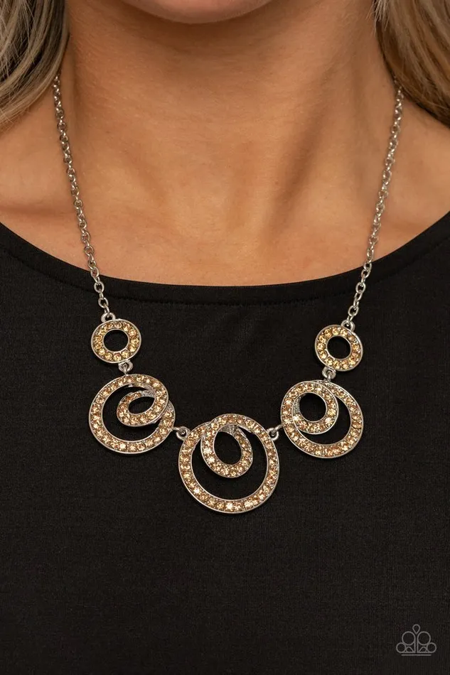 Paparazzi Jewelry Necklaces Paparazzi Necklace Total HeadTurner Brown