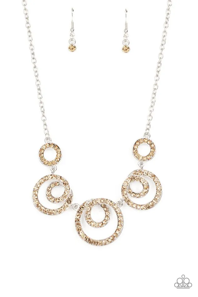 Paparazzi Jewelry Necklaces Paparazzi Necklace Total HeadTurner Brown Paparazzi Jewelry Necklaces Paparazzi Necklace Total HeadTurner Brown