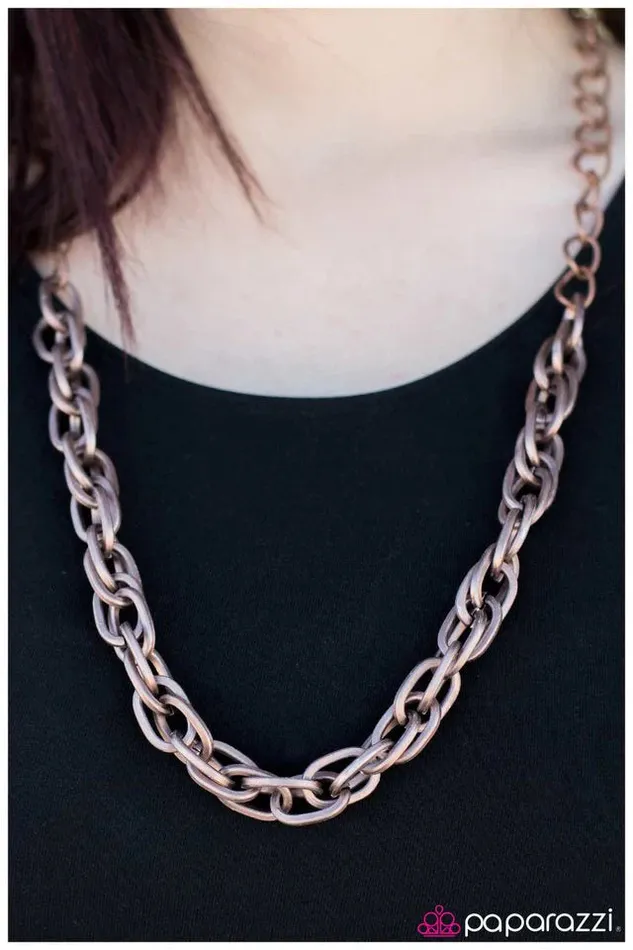 Paparazzi Jewelry Necklaces Paparazzi Necklace Two Is Better Than One Copper