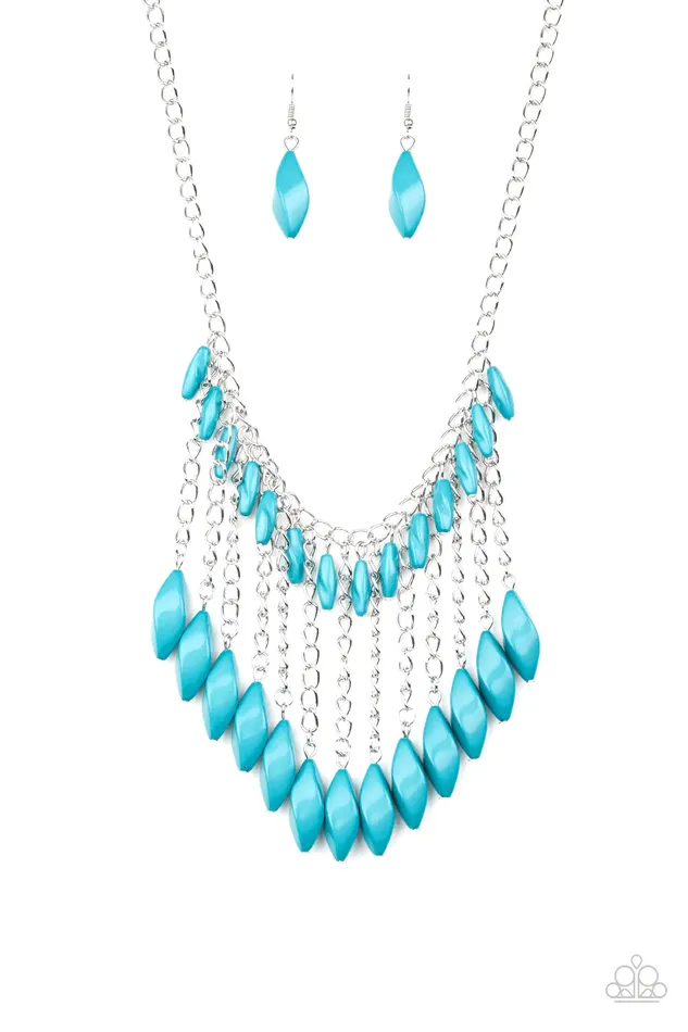 Paparazzi Jewelry Necklaces Paparazzi Necklace Venturous Vibes Blue