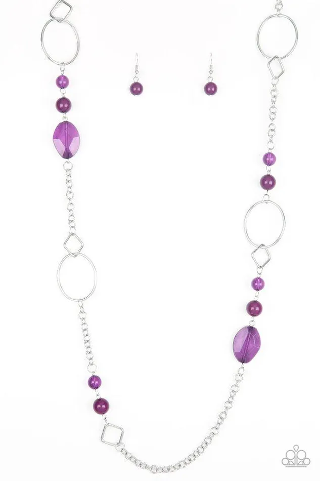 Paparazzi Jewelry Necklaces Paparazzi Necklace Very Visionary Purple