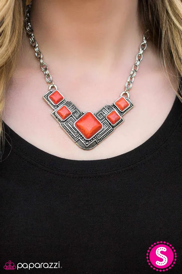 Paparazzi Jewelry Necklaces Paparazzi Necklace Way To Make An EMPRESSion Orange