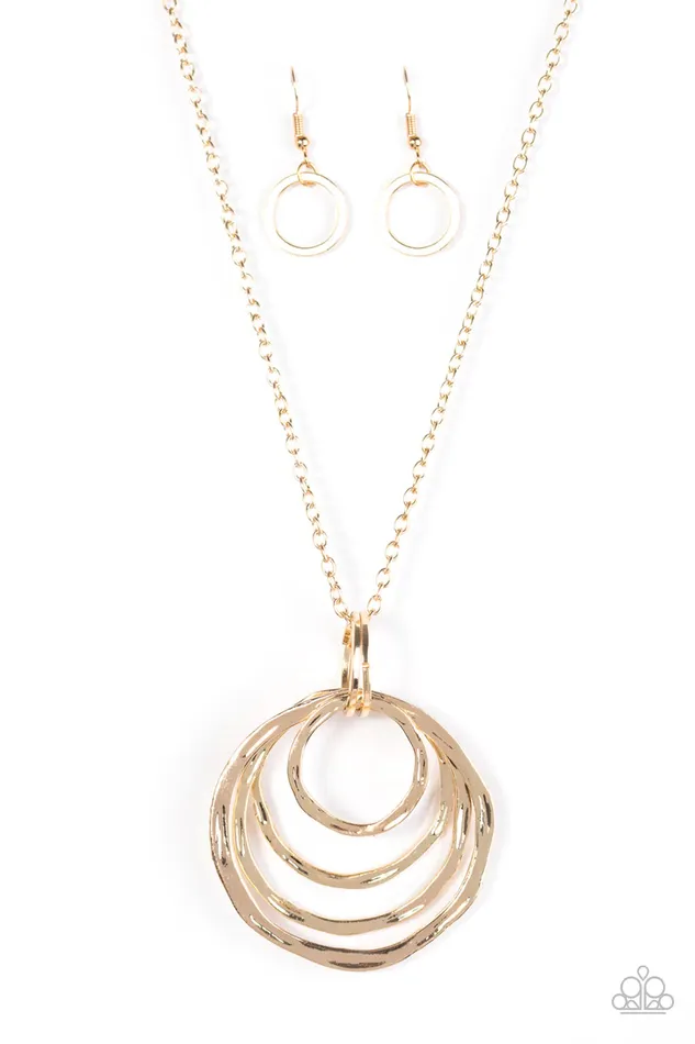 Paparazzi Jewelry Necklaces Paparazzi Necklace What In The WHIRL Gold