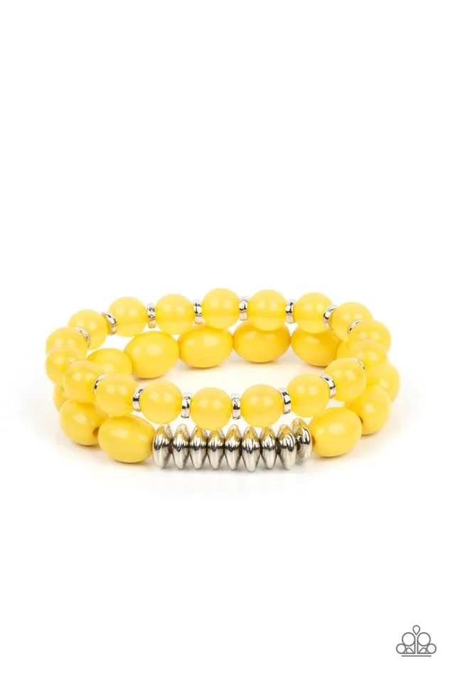 Paparazzi Jewelry Paparazzi Bracelet La Vida Vacation Yellow Bracelets Paparazzi Jewelry Paparazzi Bracelet La Vida Vacation Yellow Bracelets