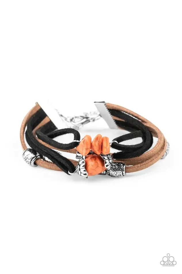 Paparazzi Jewelry Paparazzi Bracelet Rocky Mountain Rebel Orange Bracelets