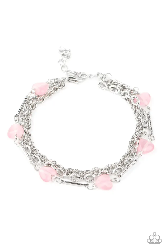 Paparazzi Jewelry Paparazzi Bracelet To Love and Adore Pink Bracelets