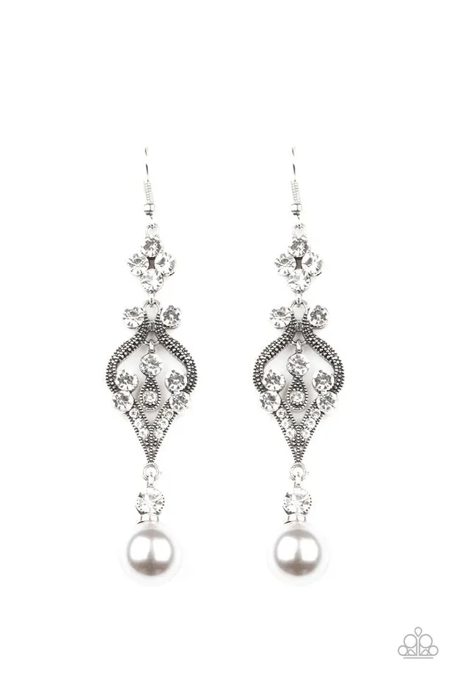 Paparazzi Jewelry Paparazzi Earring Elegantly Extravagant Silver Earrings Paparazzi Jewelry Paparazzi Earring Elegantly Extravagant Silver Earrings