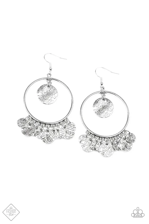 Paparazzi Jewelry Paparazzi Earring Start From Scratch Silver Earrings