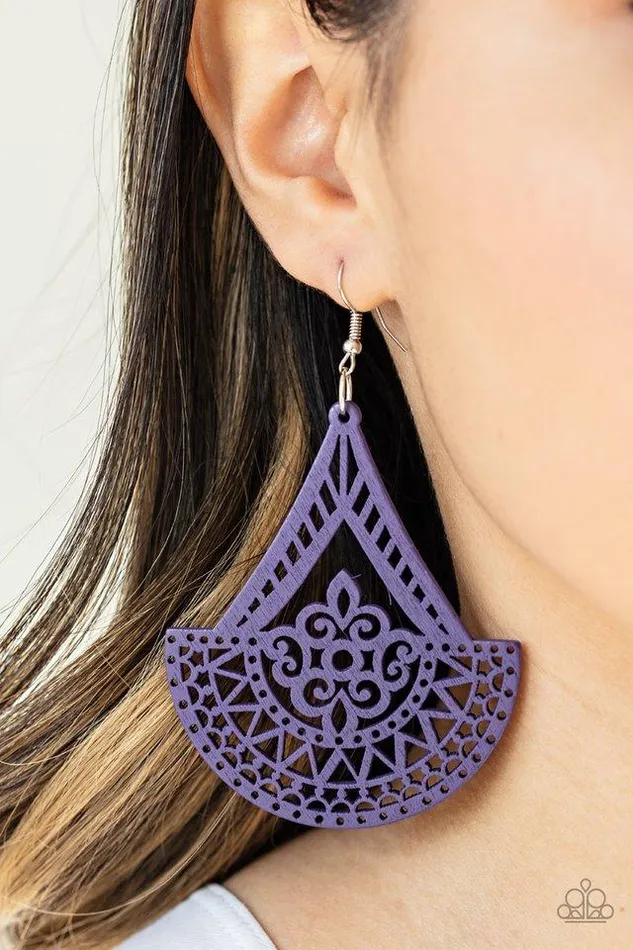 Paparazzi Jewelry Paparazzi Earring Tiki Sunrise Purple Earrings
