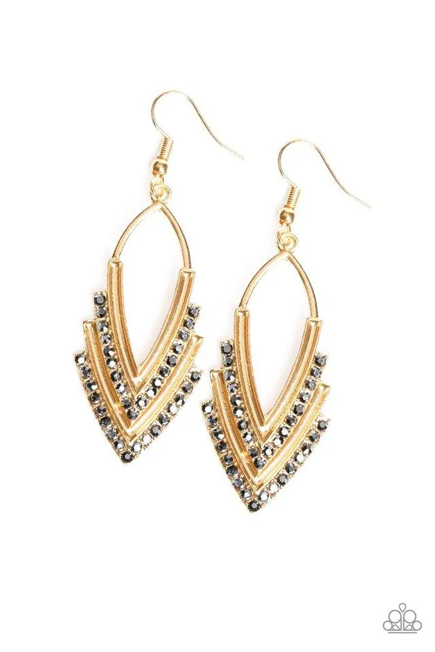 Paparazzi Jewelry Paparazzi Earring Tour de Force Gold Earrings