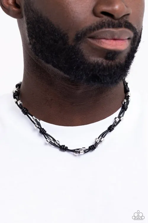 Paparazzi Jewelry Paparazzi Necklace Braided Brawl Black Necklaces