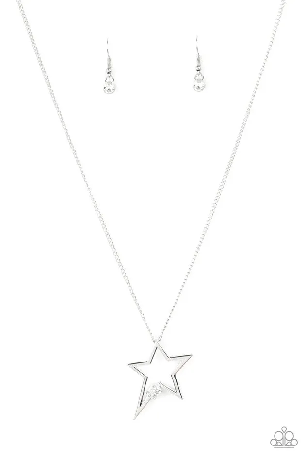 Paparazzi Jewelry Paparazzi Necklace Light Up The Sky White Necklaces Paparazzi Jewelry Paparazzi Necklace Light Up The Sky White Necklaces