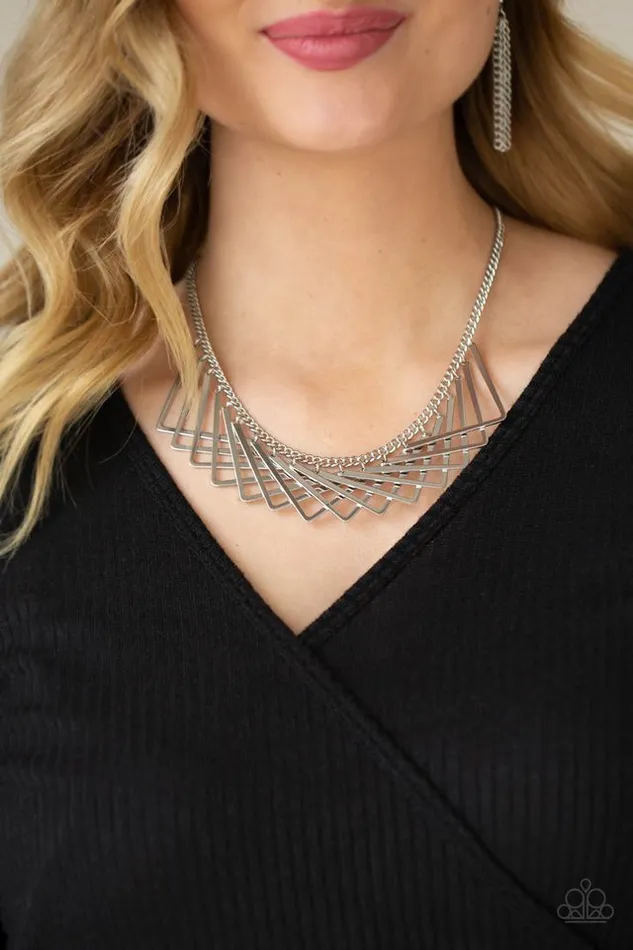 Paparazzi Jewelry Paparazzi Necklace Metro Mirage Silver Necklaces