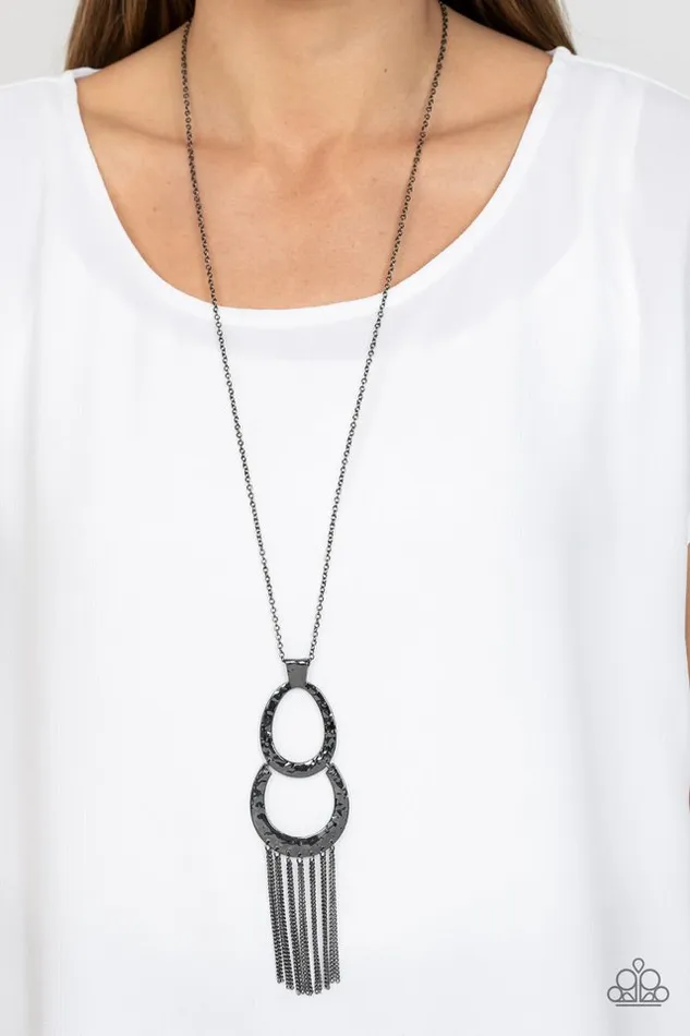 Paparazzi Jewelry Paparazzi Necklace Reeling in Relics Black Necklaces