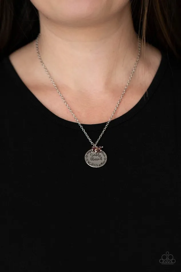 Paparazzi Jewelry Paparazzi Necklace Simple Blessings Purple Necklaces