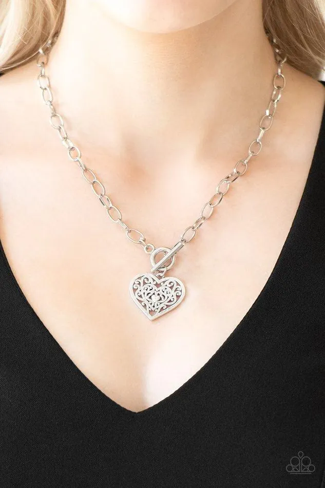 Paparazzi Jewelry Paparazzi Necklace Victorian Romance Silver Necklaces