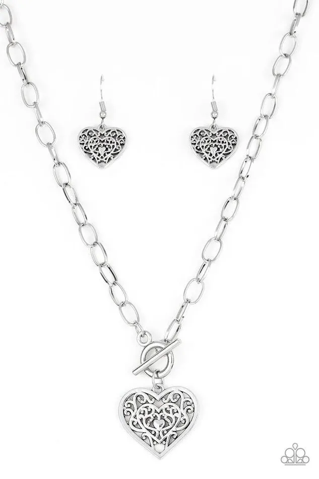 Paparazzi Jewelry Paparazzi Necklace Victorian Romance Silver Necklaces Paparazzi Jewelry Paparazzi Necklace Victorian Romance Silver Necklaces