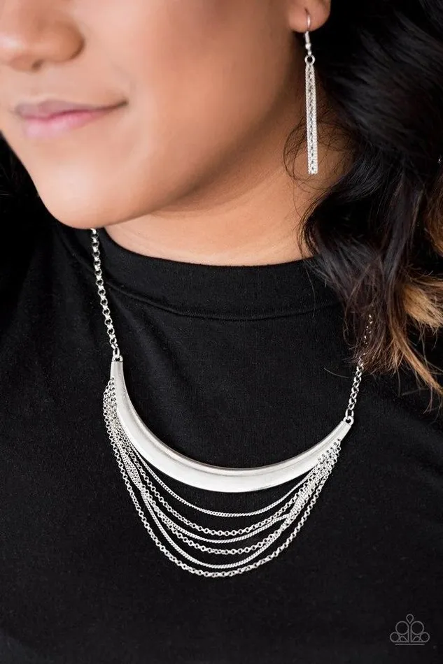 Paparazzi Jewelry Paparazzi Necklace Way Wayfarer Silver Necklaces