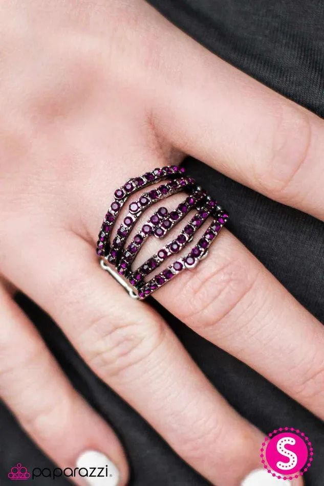 Paparazzi Jewelry Paparazzi Ring Stack Attack Purple Rings