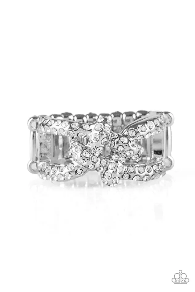Paparazzi Jewelry Rings Paparazzi Ring Can Only Go UPSCALE From Here White