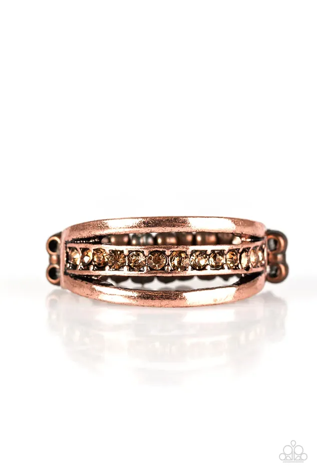Paparazzi Jewelry Rings Paparazzi Ring Desperately CHICing Attention Copper