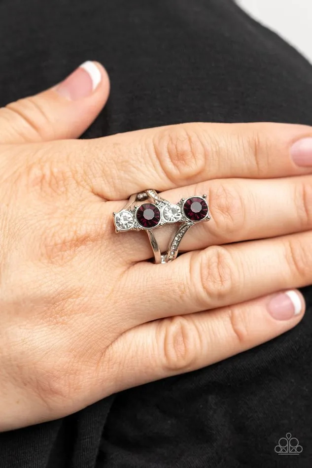 Paparazzi Jewelry Rings Paparazzi Ring Duplicating Dazzle Purple