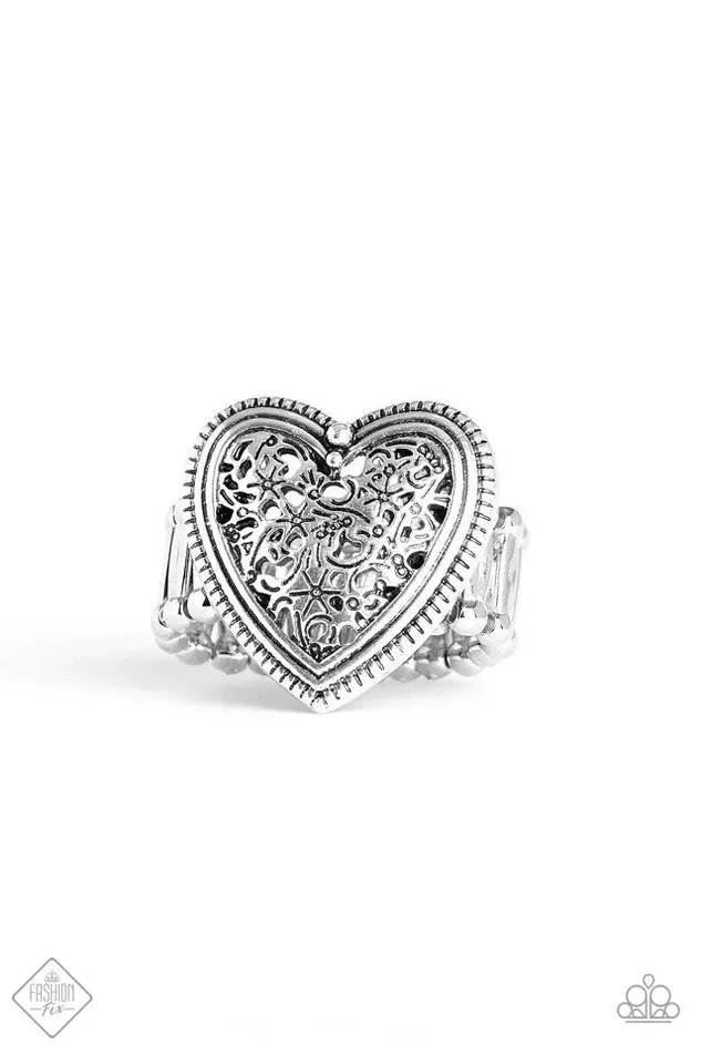 Paparazzi Jewelry Rings Paparazzi Ring I Adore You Silver