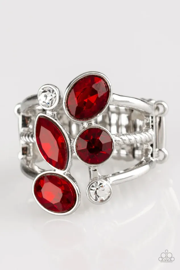 Paparazzi Jewelry Rings Paparazzi Ring Metro Mingle Red