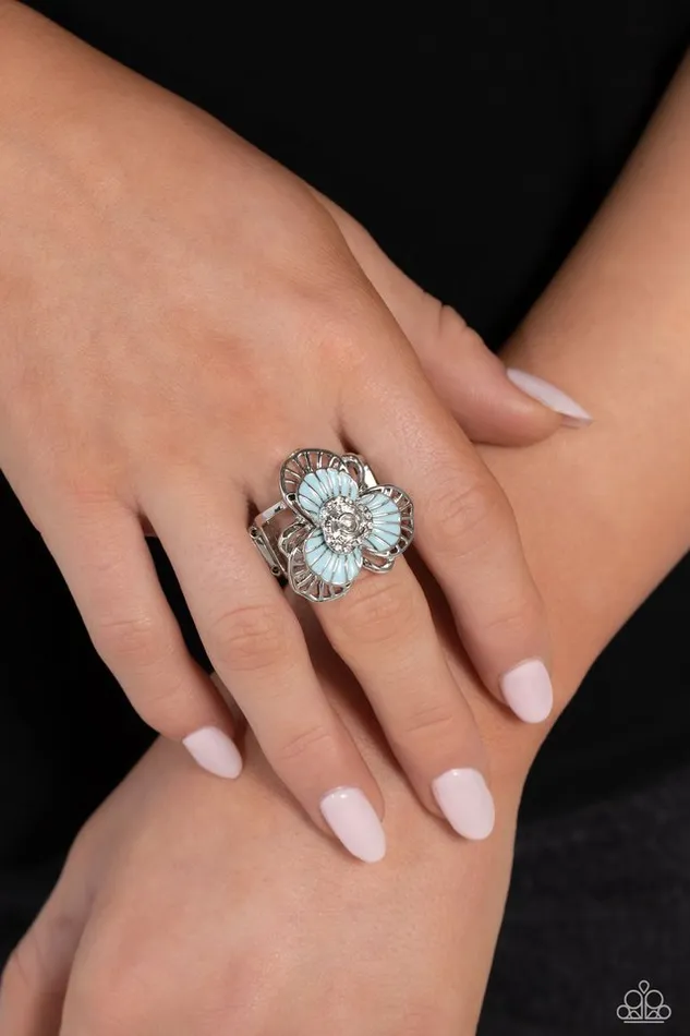 Paparazzi Jewelry Rings Paparazzi Ring Tropical Trillium Blue