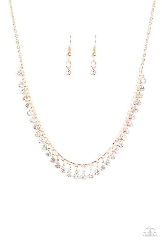 Paparazzi Necklace At First STARLIGHT Gold Paparazzi Jewelry Necklaces