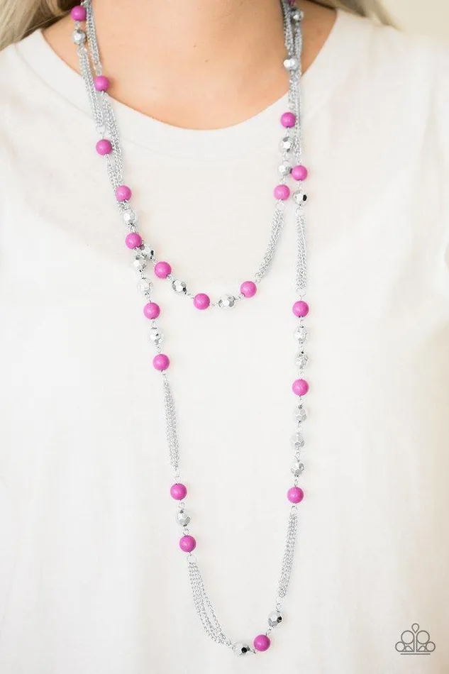 Paparazzi Necklace Beautifully Bodacious Purple Paparazzi Jewelry Necklaces