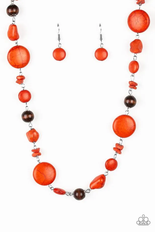 Paparazzi Necklace Canyon Collection Orange Paparazzi Jewelry Necklaces