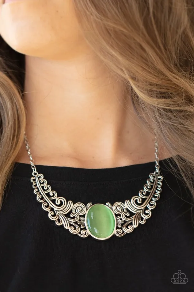 Paparazzi Necklace Celestial Eden Green Paparazzi Jewelry Necklaces