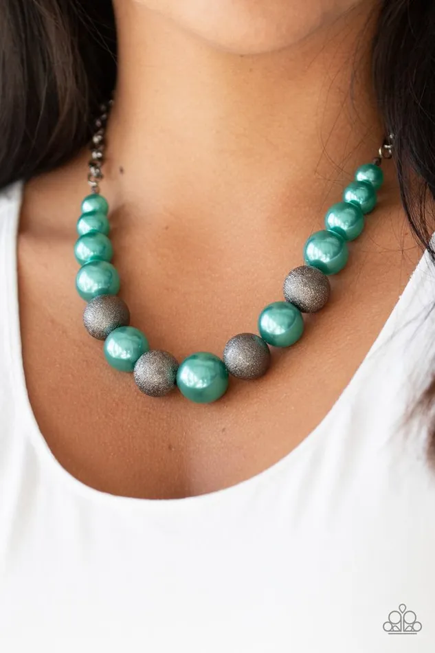 Paparazzi Necklace Color Me CEO Green Paparazzi Jewelry Necklaces